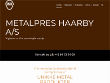 Tablet Screenshot of metalpres.dk